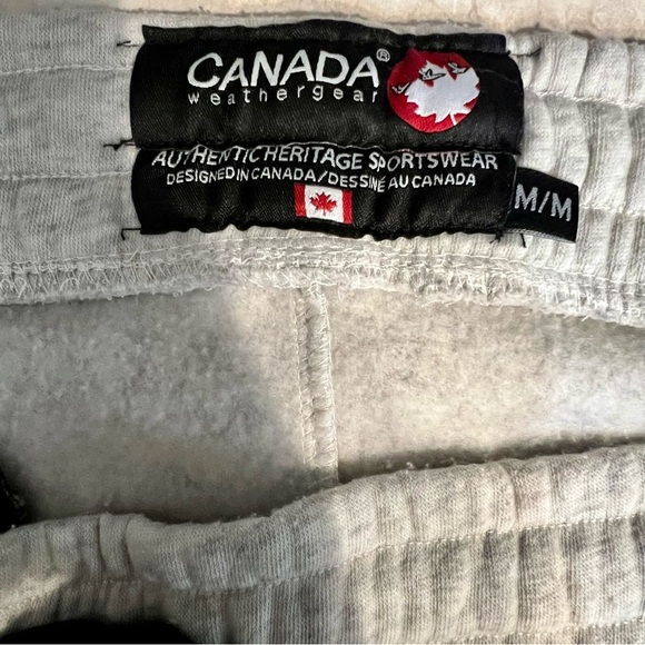 Mens Canada Weathergear Fleece Joggers NWOT Size Medium Oatmeal Light Beige - Picture 6 of 7